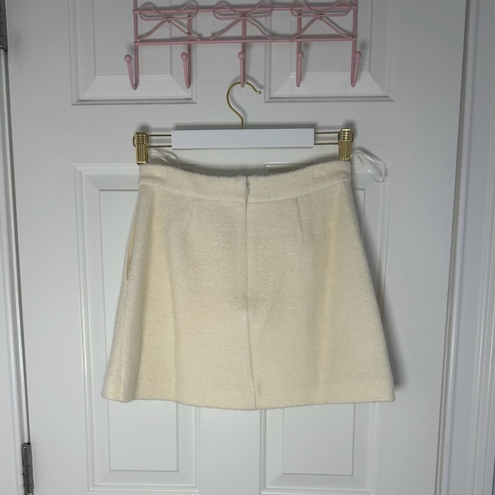 NWOT Reformation Brielle Skirt in Ivory - Picture 7 of 10